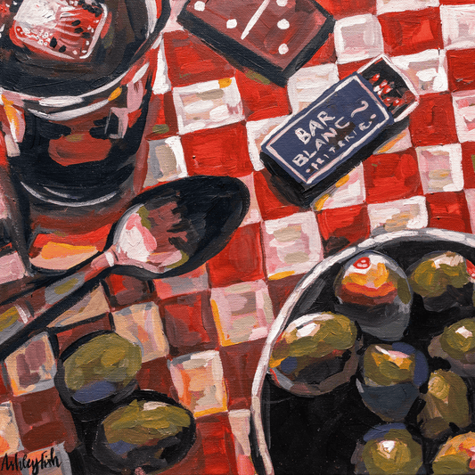 "Olive You" Original Acrylic Painting