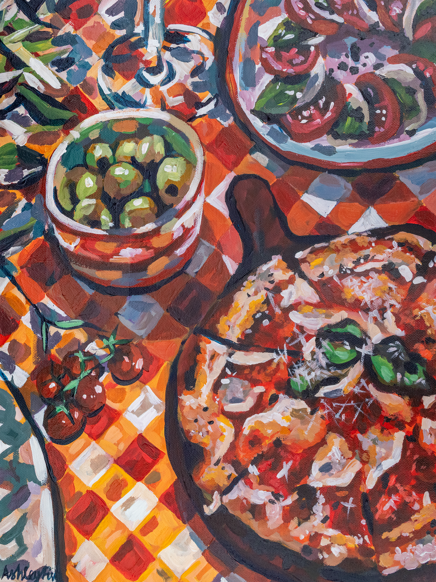 "Slice of Italy" Original Acrylic Painting