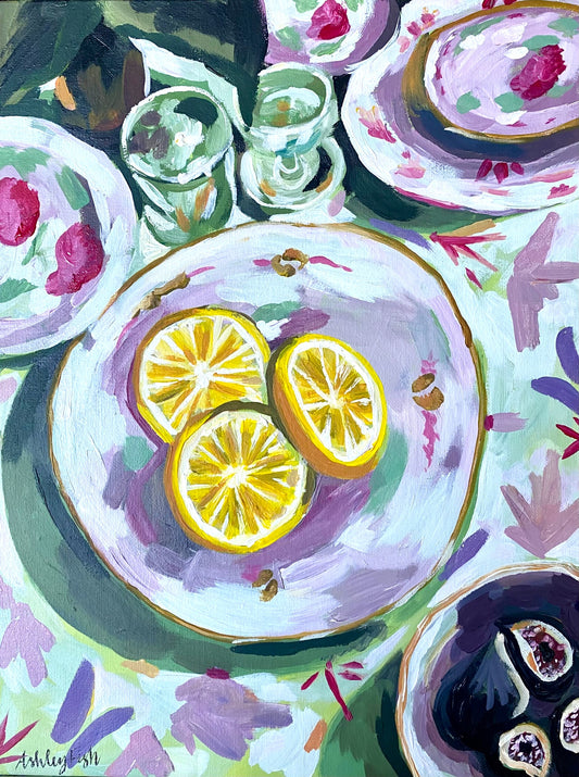"Lemons for Lunch" Original Acrylic Painting
